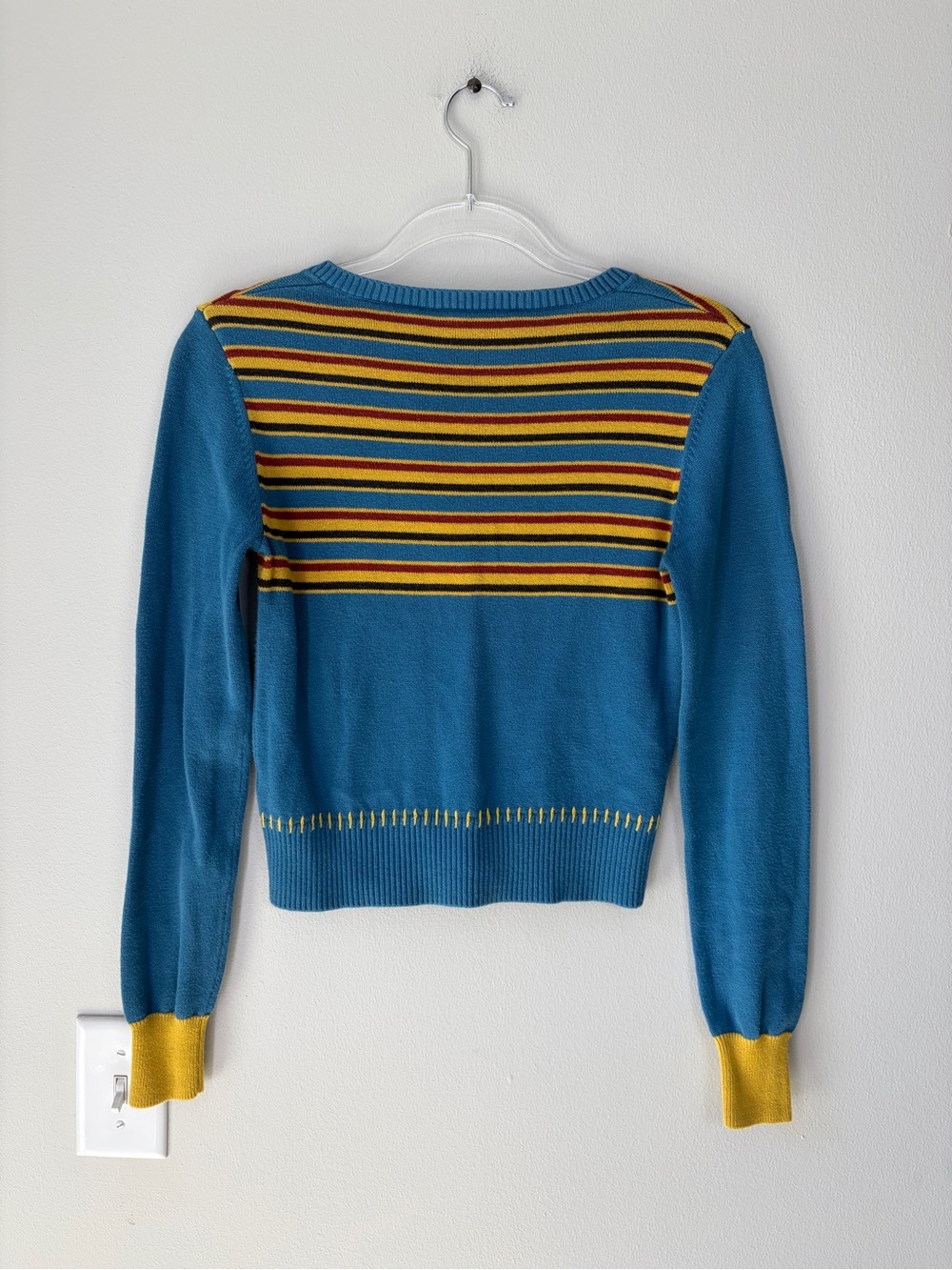 Back Beat Co Organic Cotton Sun V-Neck Sweater - Picture 2 of 14